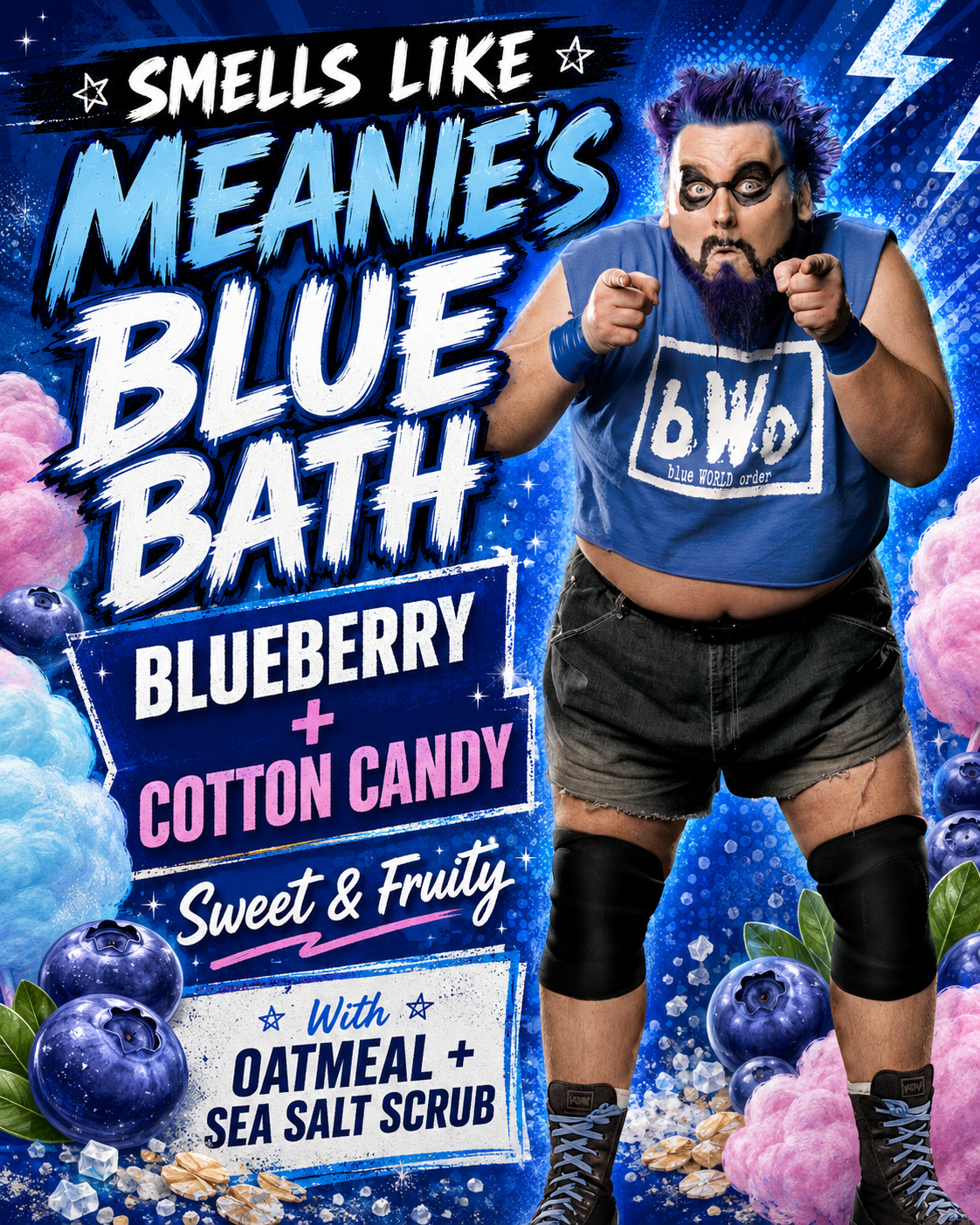 Meanie's Blue Bath - Blueberry & Cotton Candy